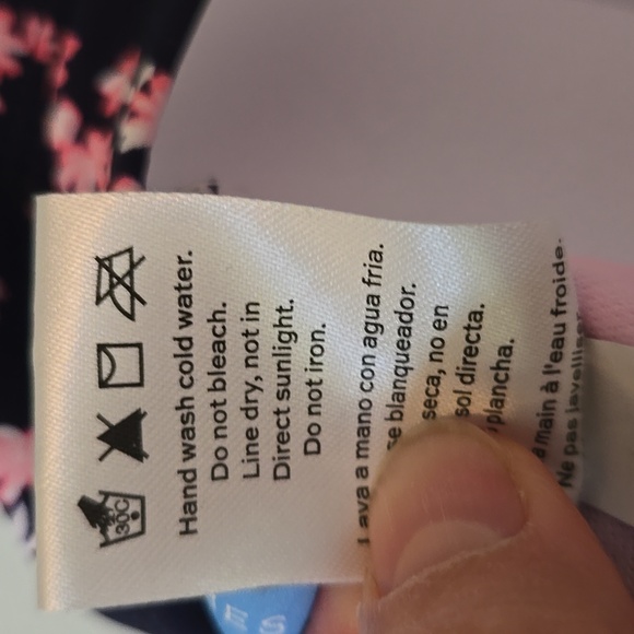 Draper James | NWT Navy & Pink Floral Twist Bikini Top Size Large - Picture 10 of 10